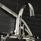 Aqua Vintage AE8156DKL 7-Inch Adjustable Wall Mount Clawfoot Tub Faucet, Polished Nickel AE8156DKL - alternate 2